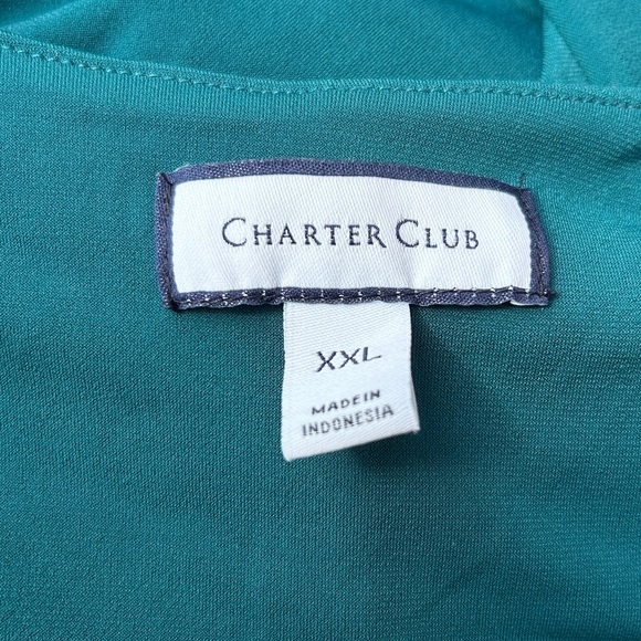 Charter Club Wrap Teal Dress XXL - Picture 5 of 6